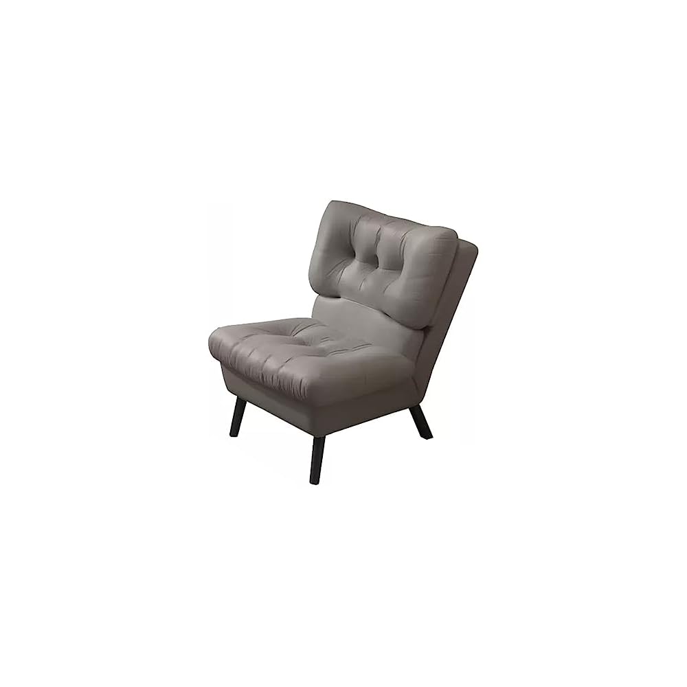 Adjustable Back Recliner,Armless Chair for Living Room,Relaxing Lazy Chair,Double Layer Upholstered,Comfort Leisure Chair Modern Accent Chair (Color : Beige)