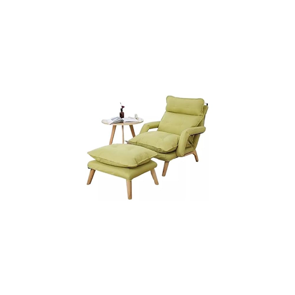 Upholstery Armchair Lazy Sofa Recliner Adjustable Backrest Lounge Chair Removable Washable Fabric