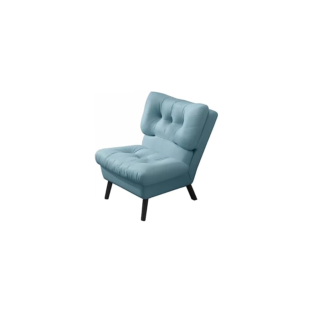 Adjustable Back Recliner,Armless Chair for Living Room,Relaxing Lazy Chair,Double Layer Upholstered,Comfort Leisure Chair Modern Accent Chair (Color : Beige)