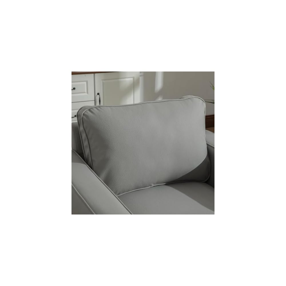 33.6''W Upholstered 360° Swivel Armchair with Hidden Storage, Tech Cloth Fabric Armrests Accent Square Club Chair Single Sofa with Pillow for Living Room, Bedroom,Reading Nook,Corner