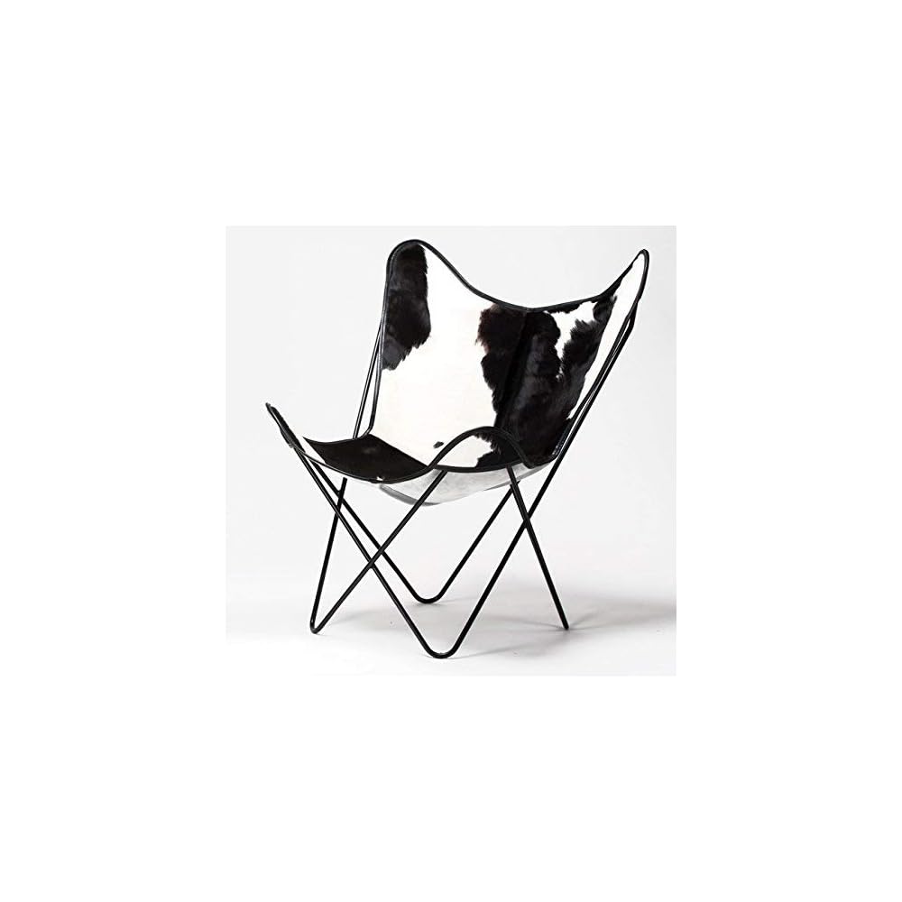 Classic Cover Cowhide Leather BKF Butterfly Chair - Only Cover. (Beige)