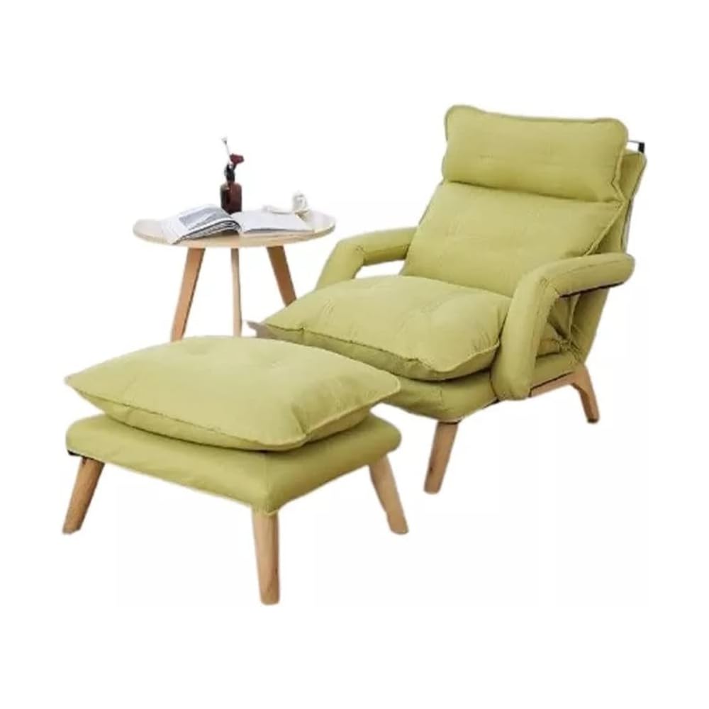 Upholstery Armchair Lazy Sofa Recliner Adjustable Backrest Lounge Chair Removable Washable Fabric