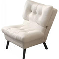 Adjustable Back Recliner,Armless Chair for Living Room,Relaxing Lazy Chair,Double Layer Upholstered,Comfort Leisure Chair Modern Accent Chair (Color : Beige)