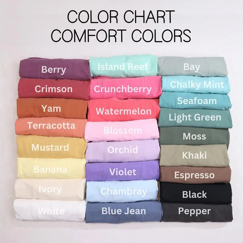 Comfort Colors Easy Tiger T-shirt - Casual Crew Neck, 4th of July Shirt, Long Sleeve, Graphic Design, Available in Multiple Colors, Suitable for Men & Women - Top